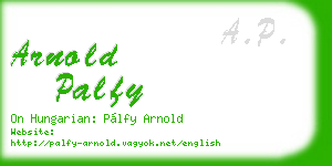 arnold palfy business card